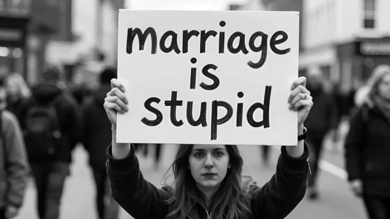 Getting hitched is naff